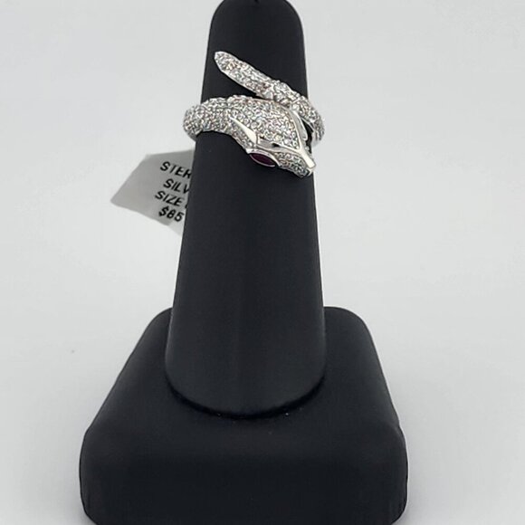 Genuine 925 Silver Snake Ring – Sleek Serpent Design - Picture 1 of 9